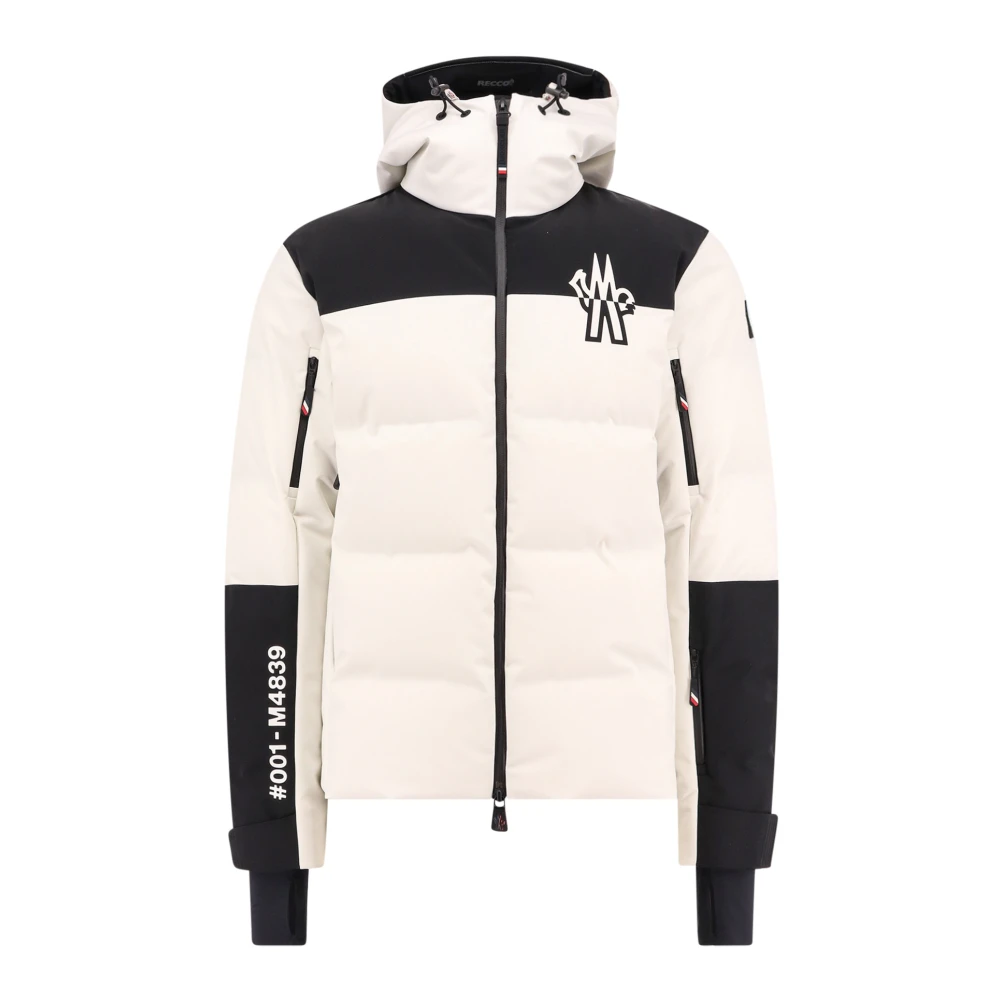 Moncler Recco Technology Gewatteerde Hoodie Jas White Heren