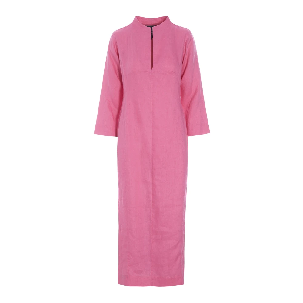 Bitte Kai Rand Luchtige Linnen Jurk Bubble Gum Pink Dames