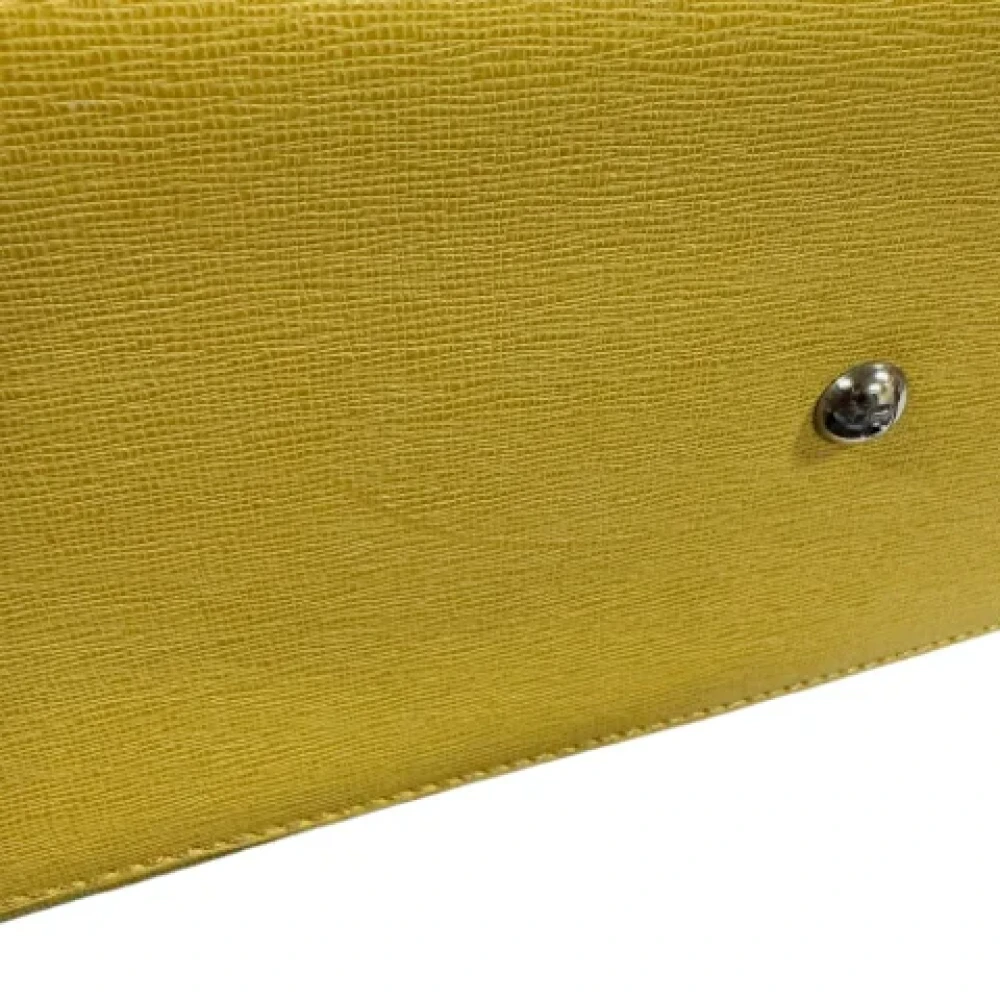 Fendi Vintage Pre-owned Leather fendi-bags Yellow Dames