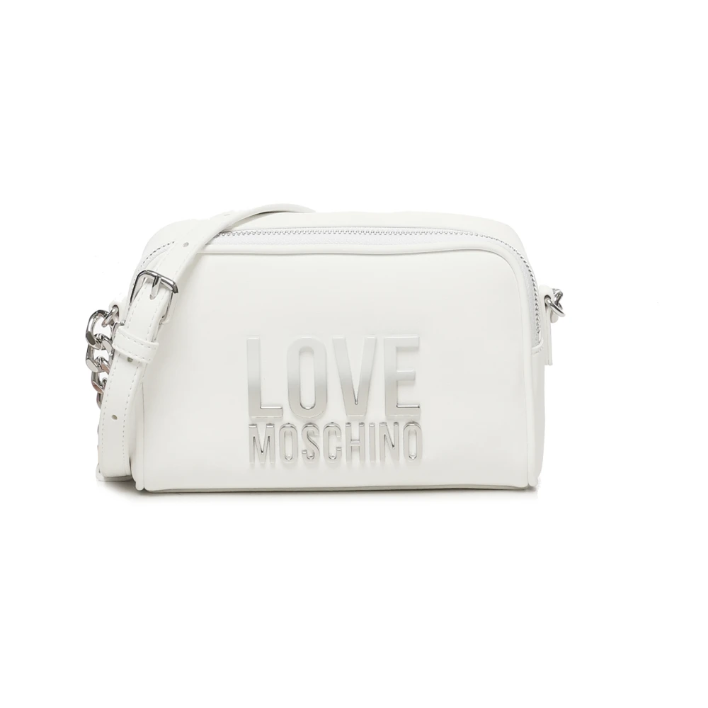 Love Moschino Vrouw Wit Te Schoudertas Met Ritssluiting