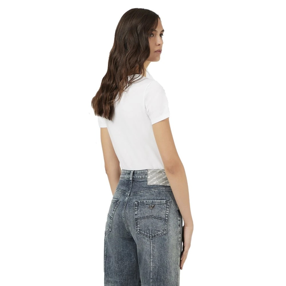 Emporio Armani Korte Mouw T-shirt White Dames