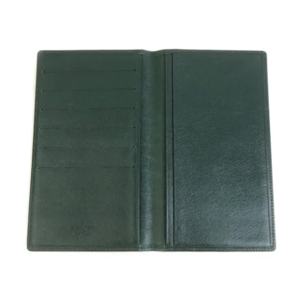Louis Vuitton Vintage Pre-owned Leather wallets Green Heren