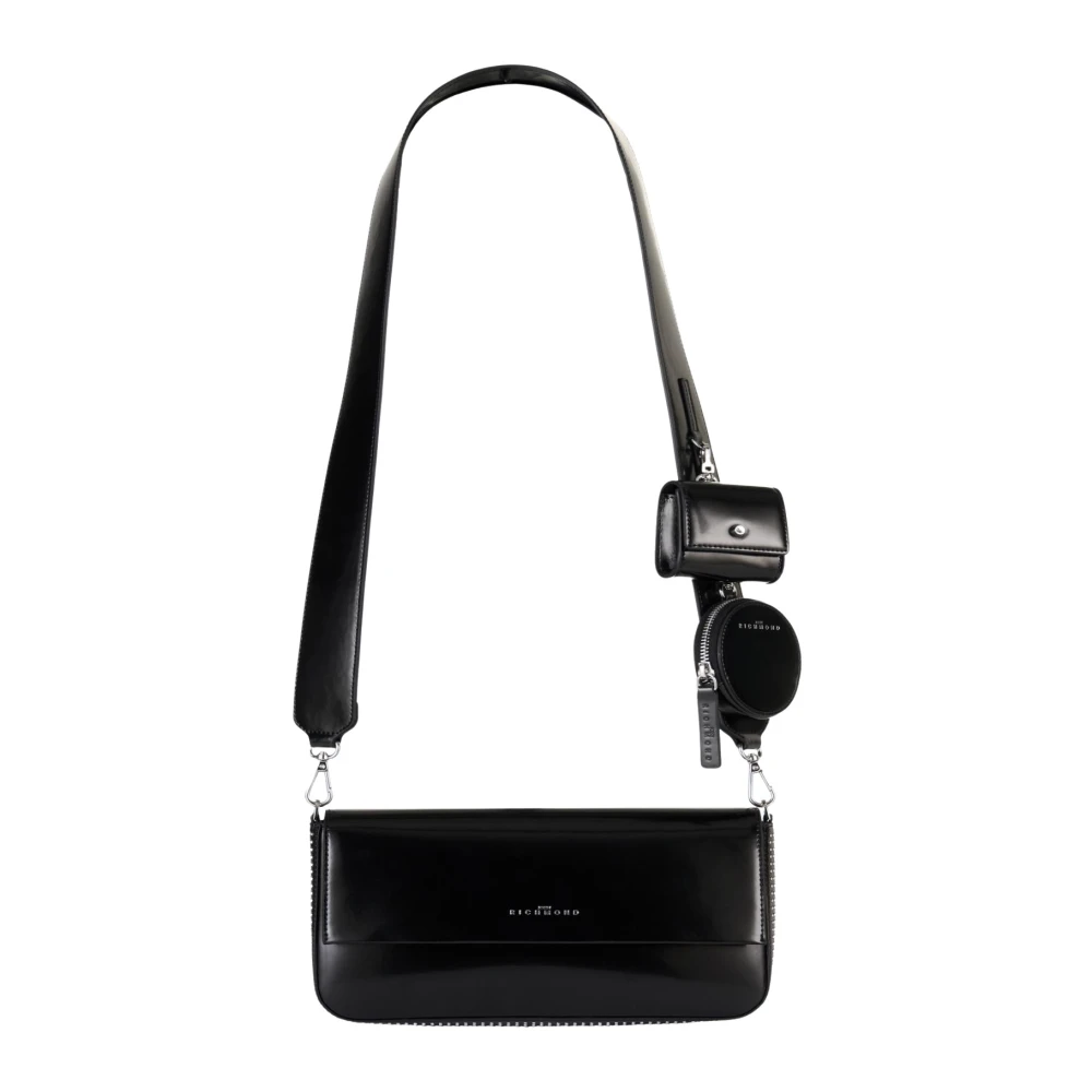 John Richmond Multipochette met logo Black Dames