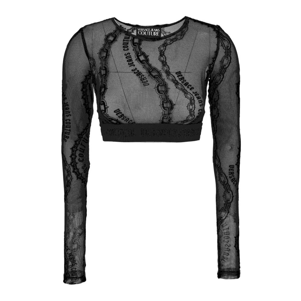 Versace Jeans Couture T-shirts en Polos Black Dames