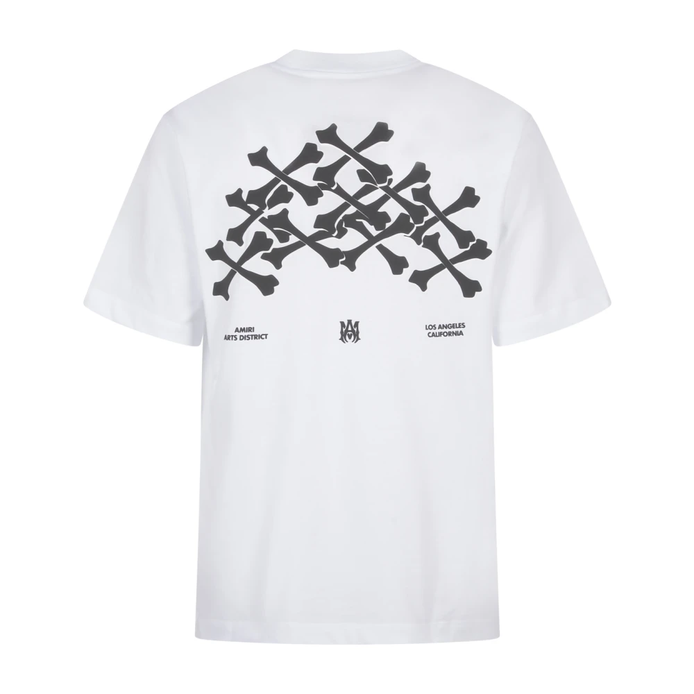Amiri Bones Stacked T-shirt White Heren