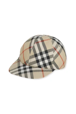 Check Cotton Baseball Cap
