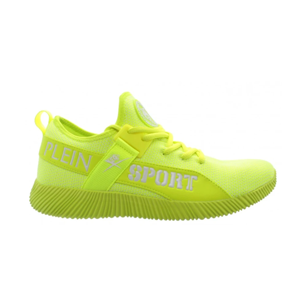 Plein Sport Men's Green `S Carter Run Faster Fluo Trainers - Running Shoes - 6 Uk - Sport