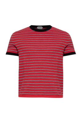 Jacquardstickad T-shirt i bomullsblandning