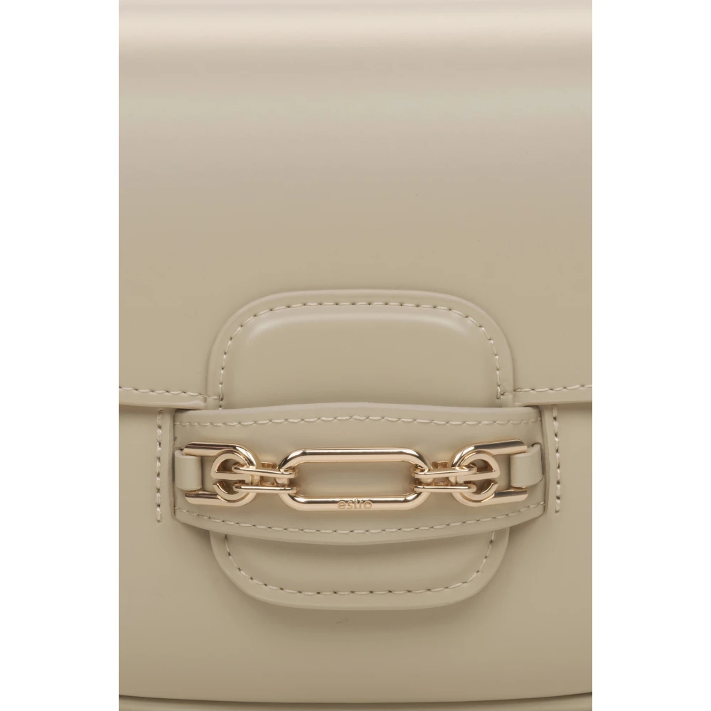 Estro Dames Beige Schoudertas met Verstelbare Band Er00115794 Beige Dames