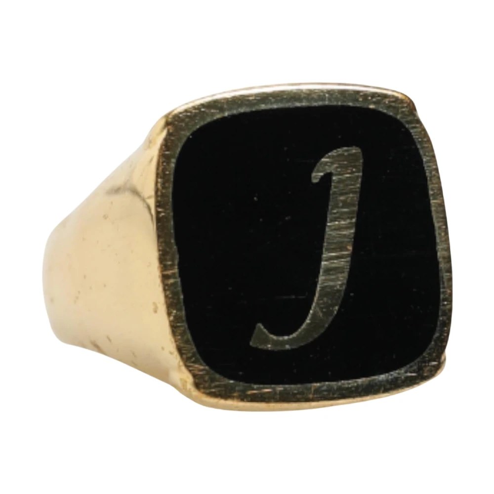 Dolce & Gabbana J Adjustable Ring - Male - Rings - Yellow - One Size - Accessories