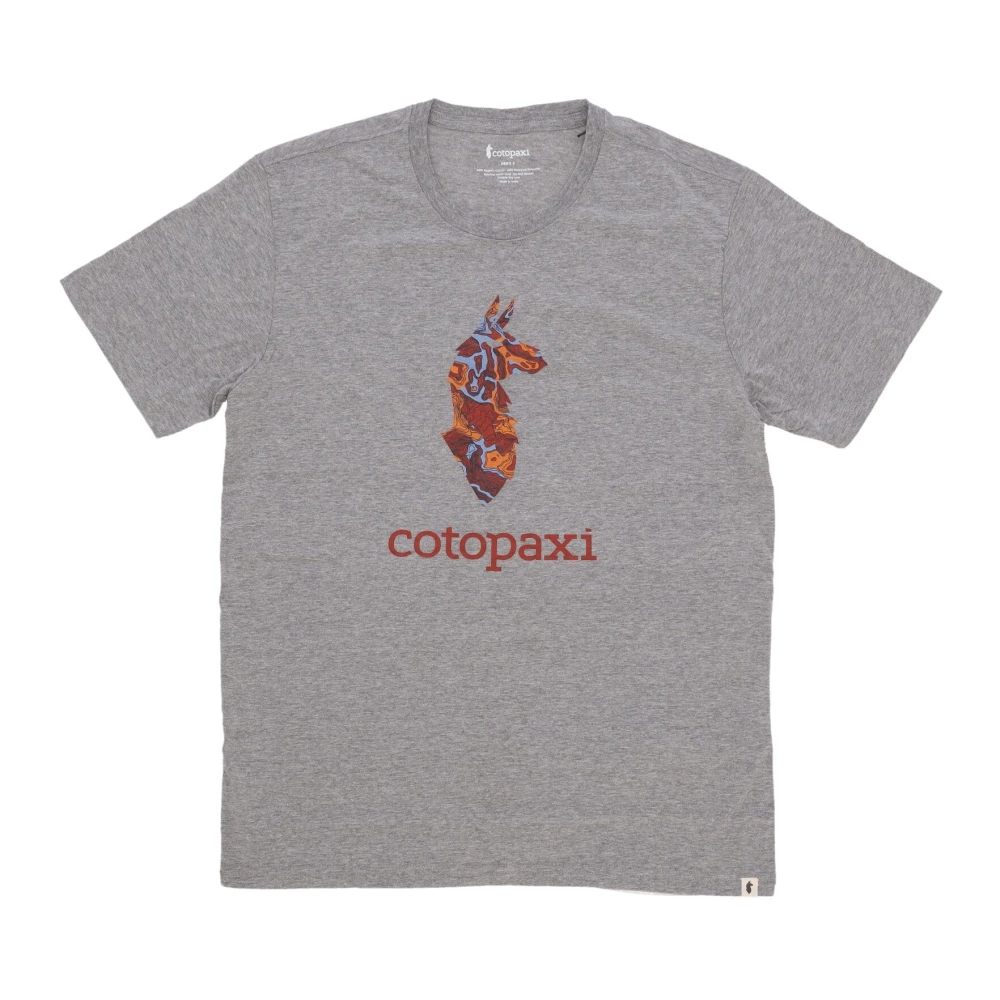 Cotopaxi Lama Print T-shirt Heather Gray Heren Gray Heren