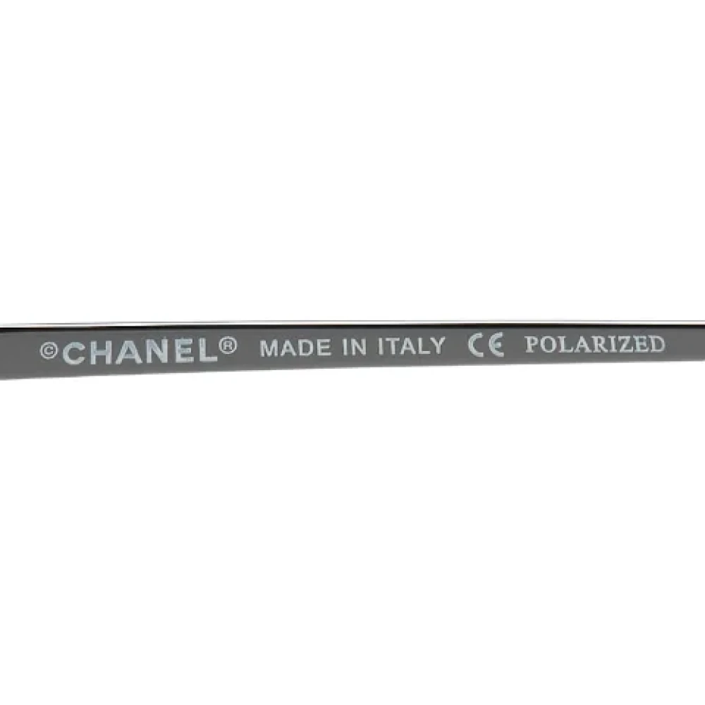 Chanel Vintage Pre-owned Plastic sunglasses Black Dames