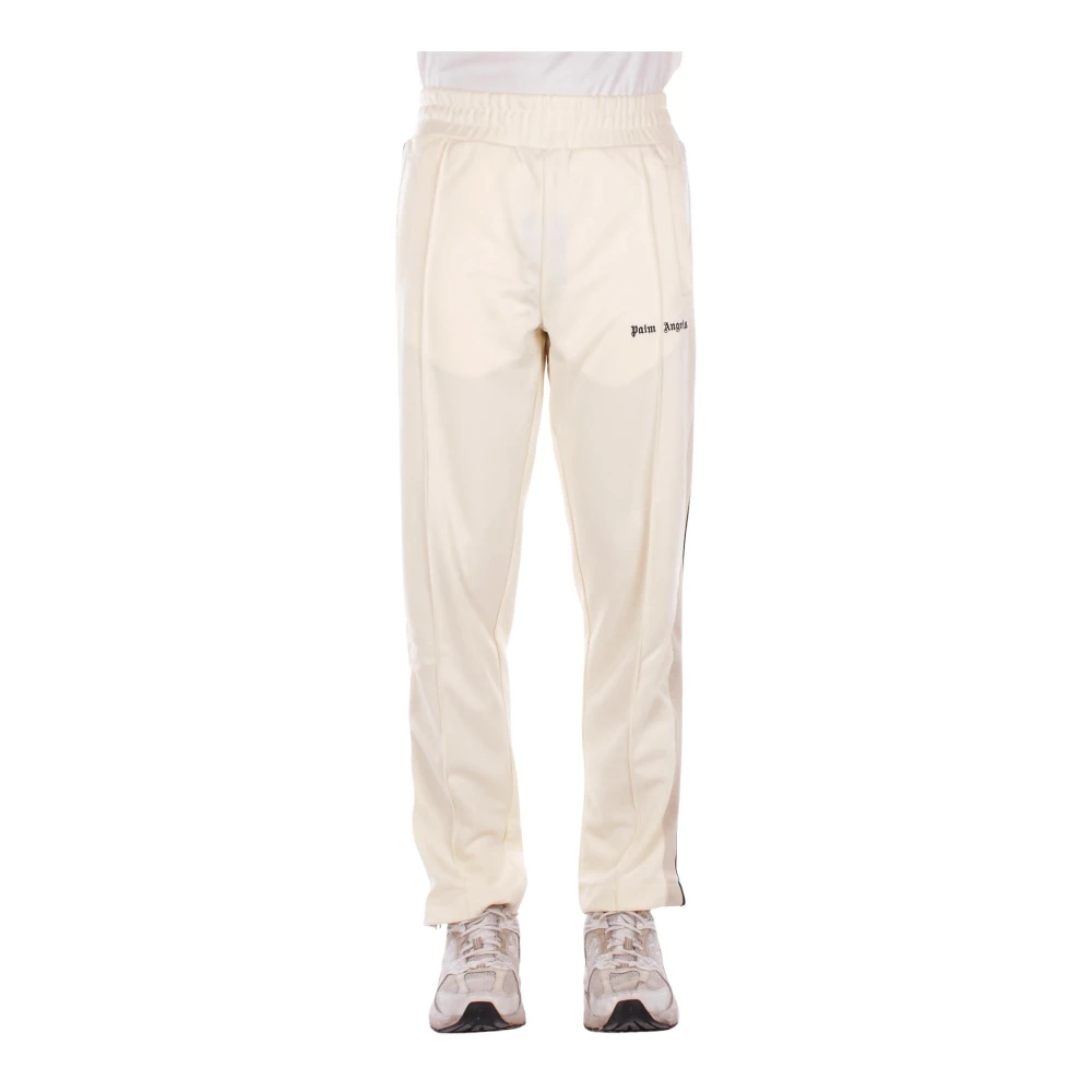 Palm Angels Men's Beige Training Trousers & Tights, L, Classic Logo Track Trousers