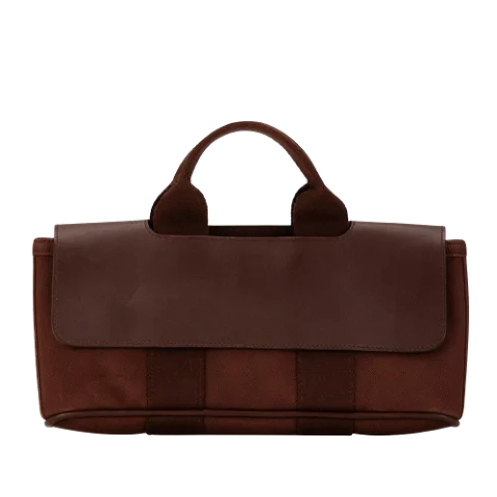 Hermès Vintage Pre-owned Canvas handbags Brown Dames