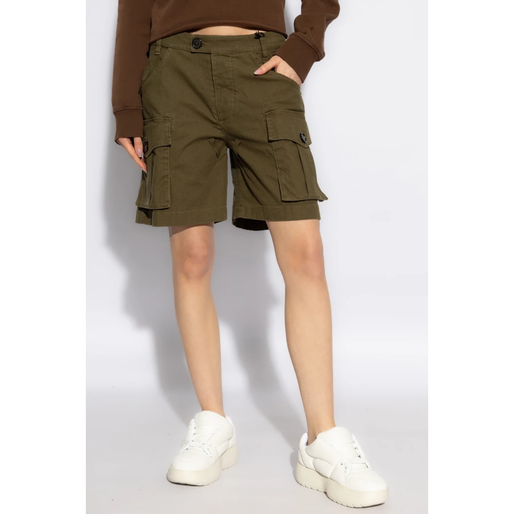 Dsquared2 Logo shorts Green Dames