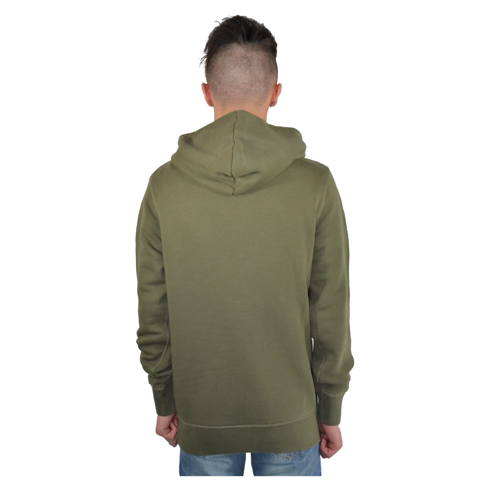 Calvin Klein Groene Hoodie Logo Voorkant Green Heren