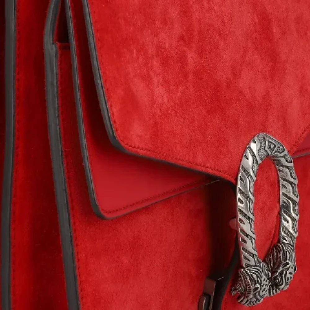 Gucci Vintage Pre-owned Leather gucci-bags Red Dames