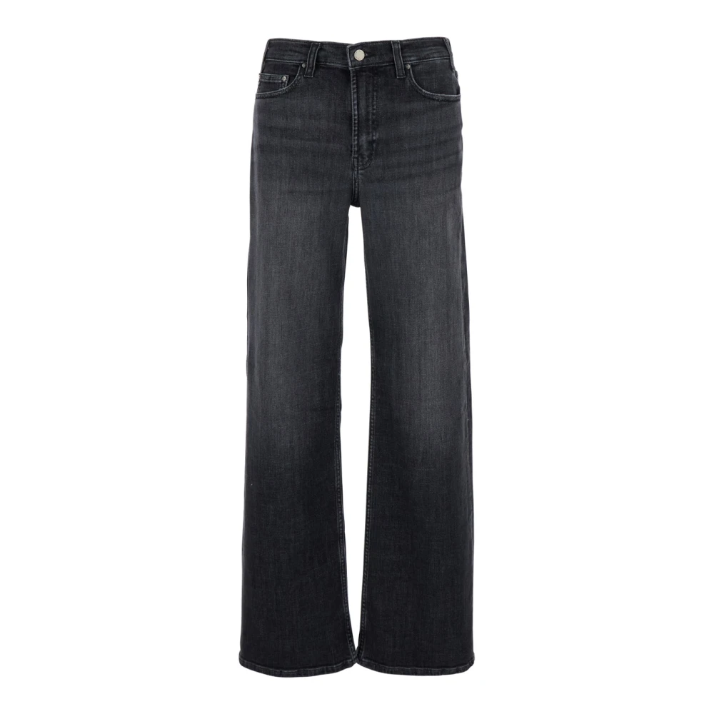 Adriano goldschmied Grijze Denim Jeans met Logo Patch Gray Dames