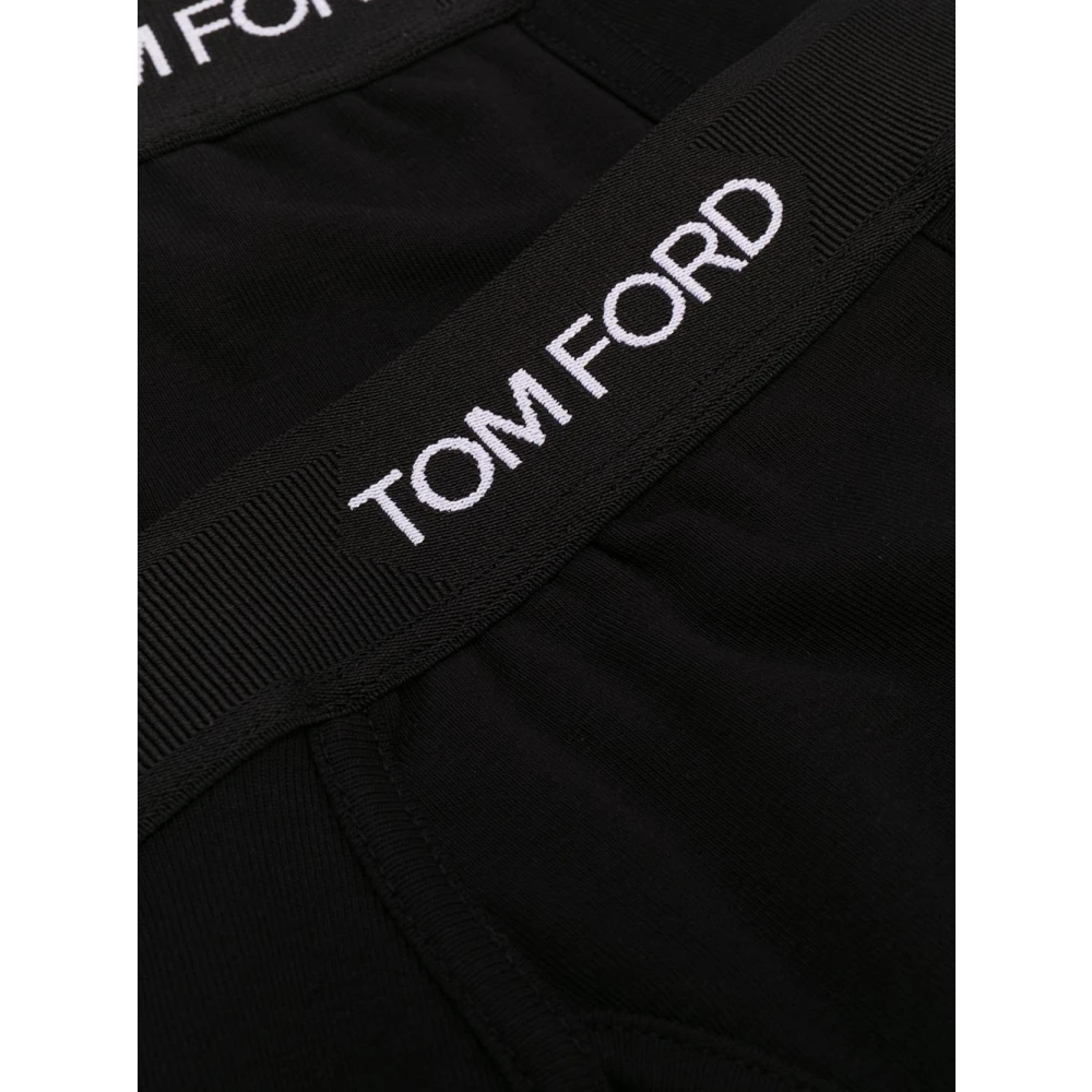 Tom Ford Zwarte ondergoed met elastische logotailleband Black Heren