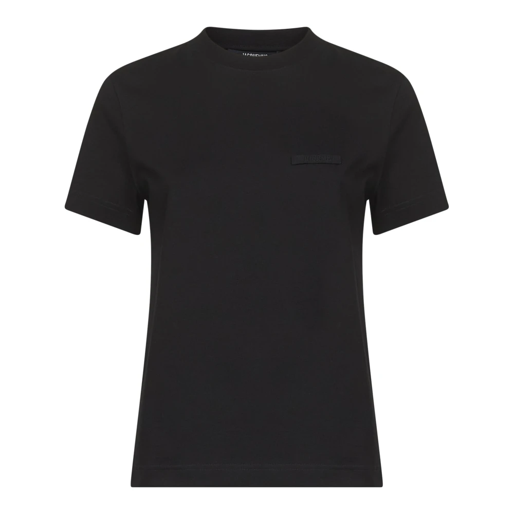 Jacquemus Black Le T-Shirt Gros Grain - Female - T-Shirts - Xs - Tops