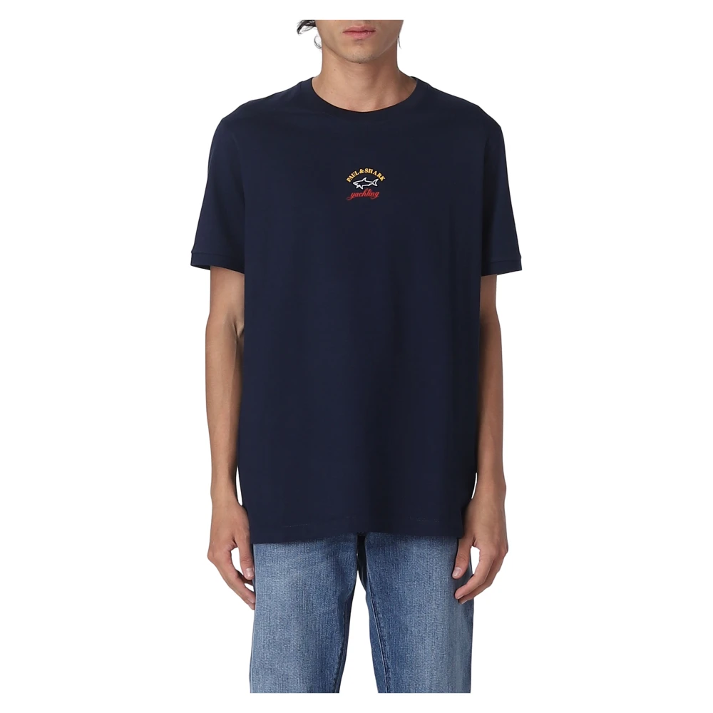Paul & Shark Men's Blue Cotton T-Shirt