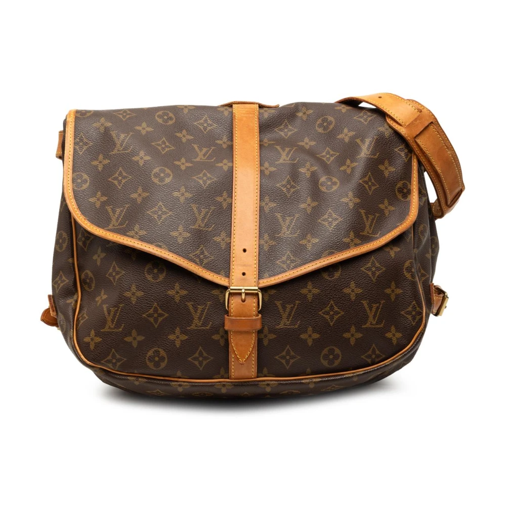 Louis Vuitton Vintage Women's Brown Pre-Owned Vintage Monogram Canvas Messenger Bag