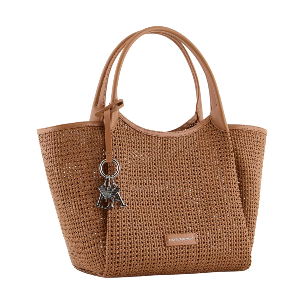 Emporio Armani Stijlvolle Shoppingtas in Caramello Brown Dames