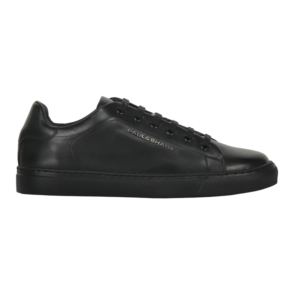 Paul & Shark Elegante leren sneakers Heren Schoenen Zwart