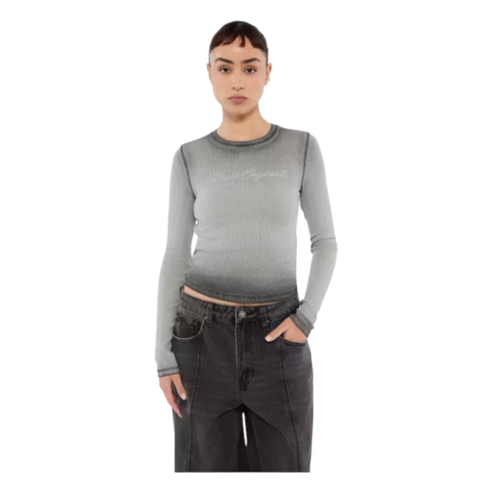 Guess Katoenen Dames T-shirt Originals Gray Dames