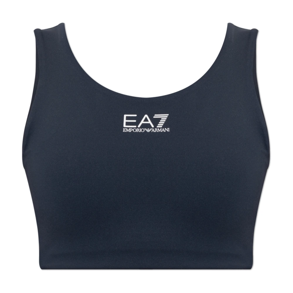 Emporio Armani Ea7 Donna Blu Top, Xs, New,