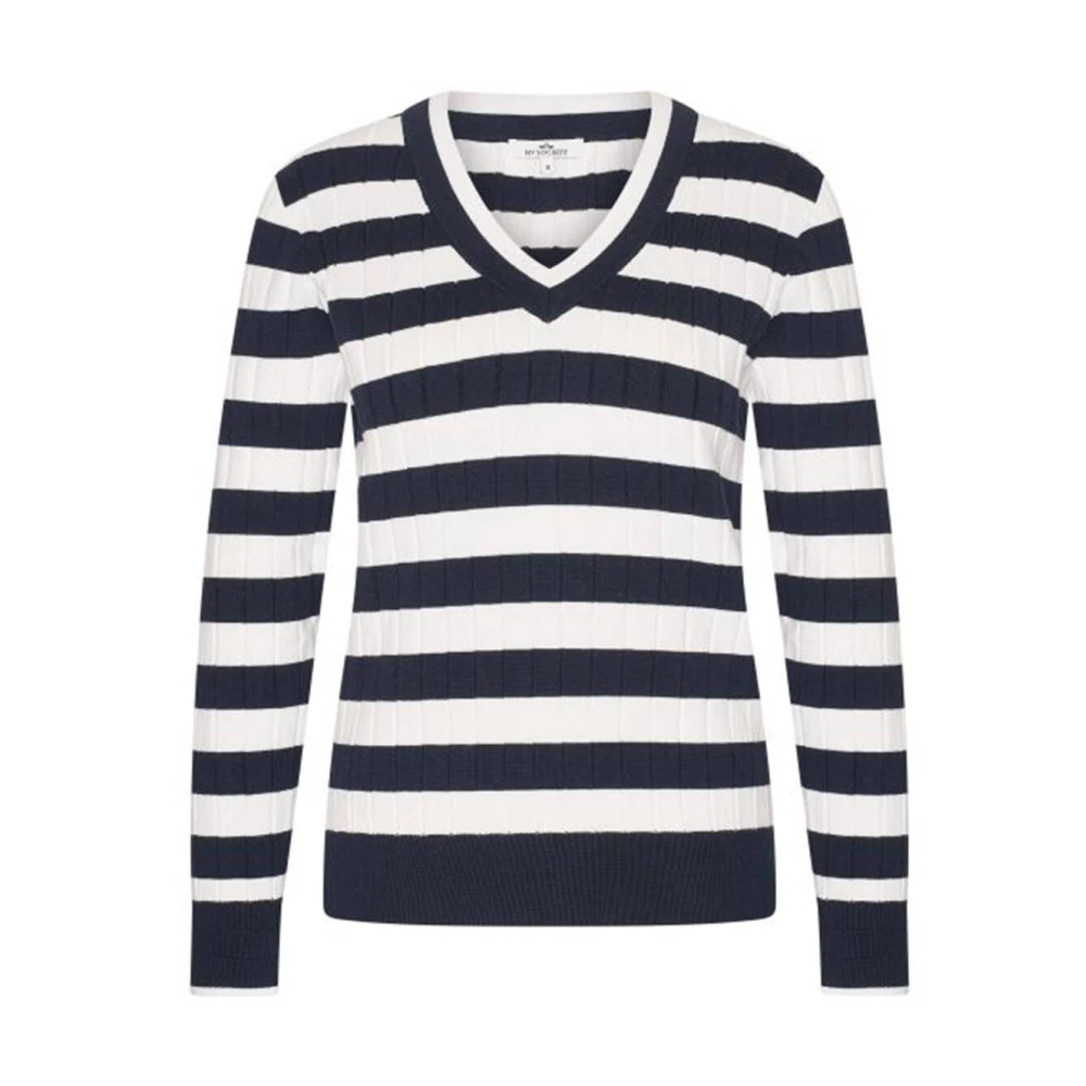 HV Polo Stijlvolle Pullover Jordan Blue Dames