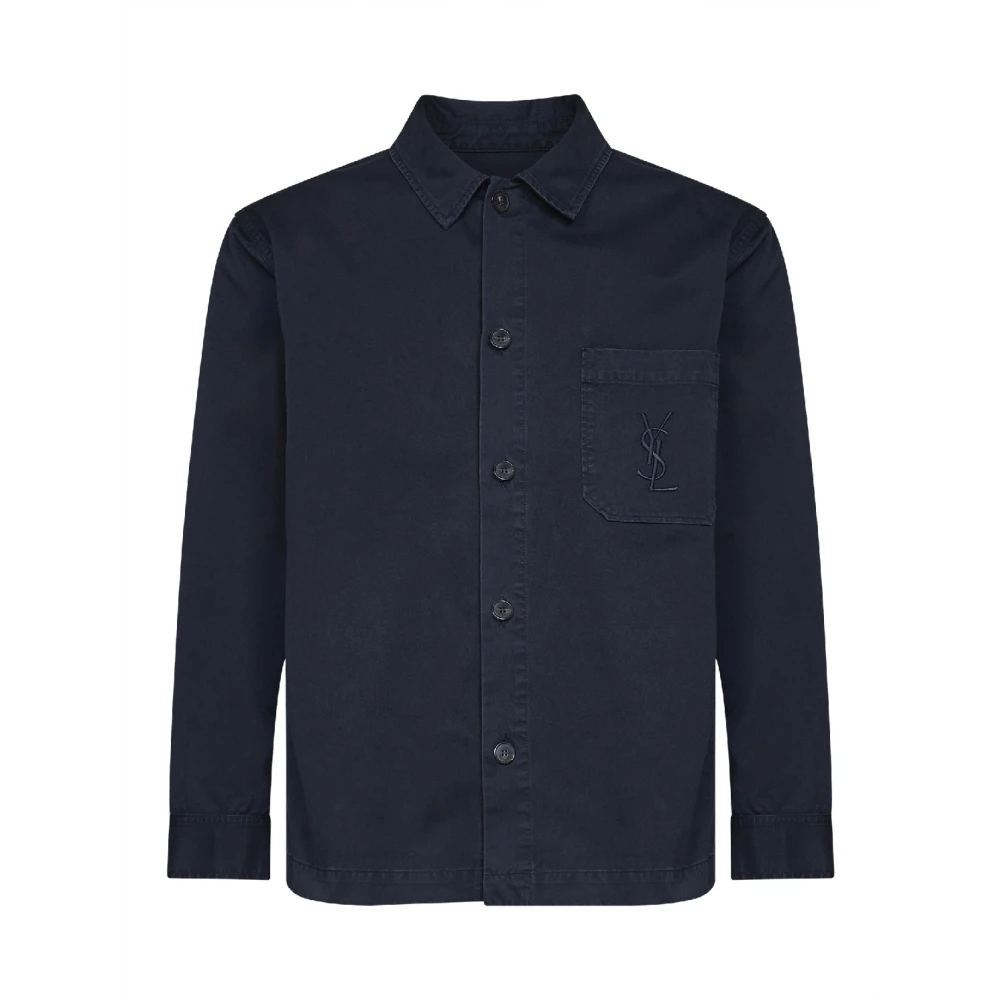 Saint Laurent Men's Blue Casual Shirt - Casual Shirts - Xl - Shirts