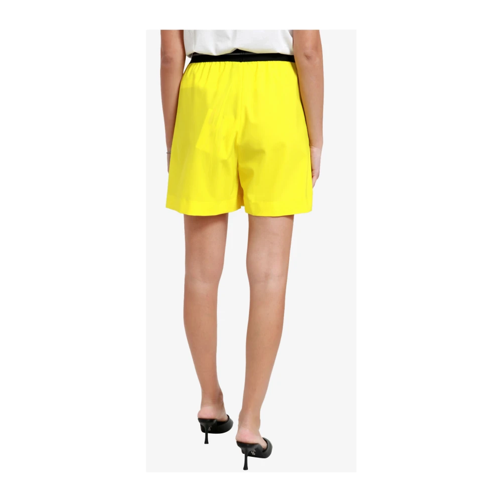 Msgm Short Shorts Yellow Dames
