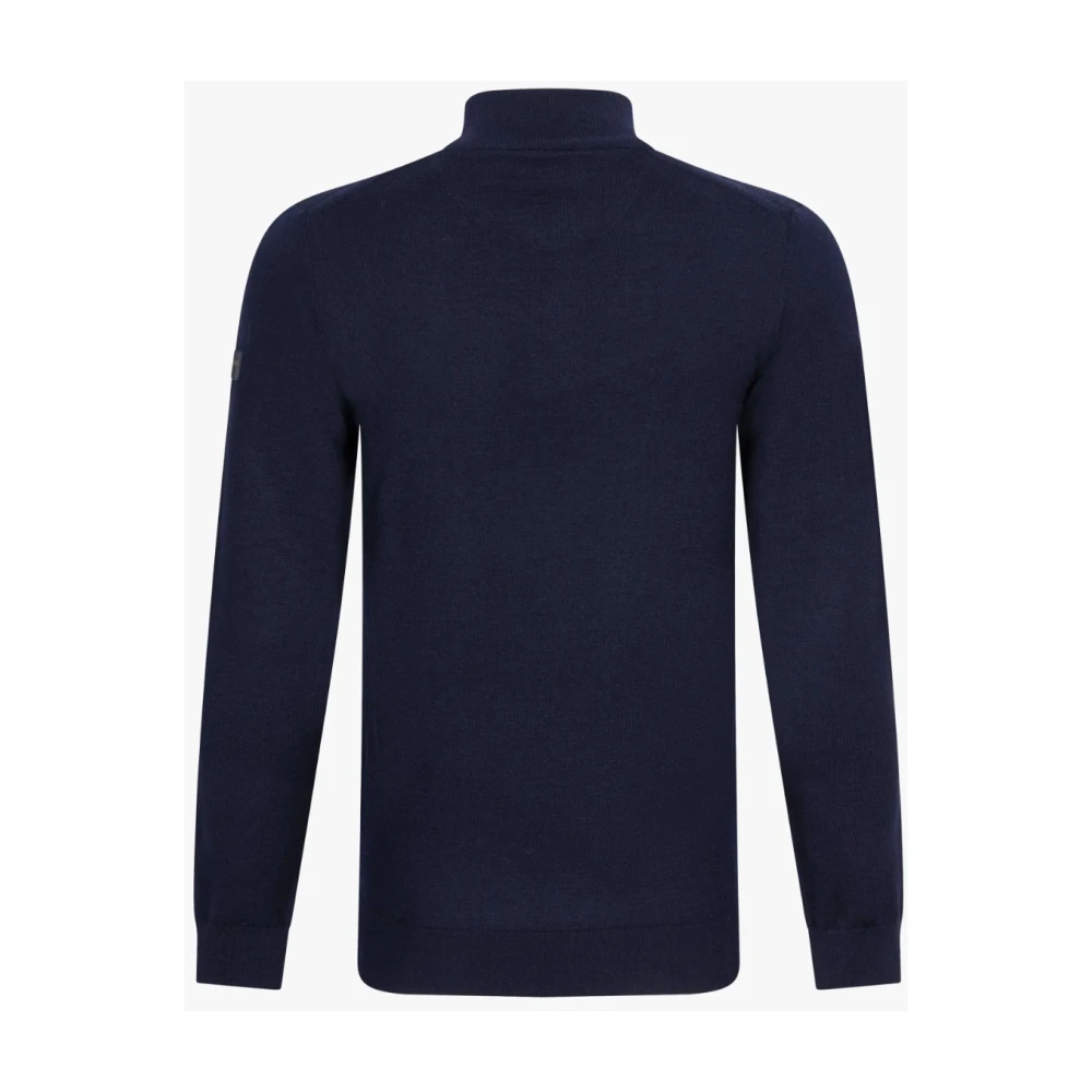 Cavallaro Merino Half Zip Pullover Donkerblauw Blue Heren