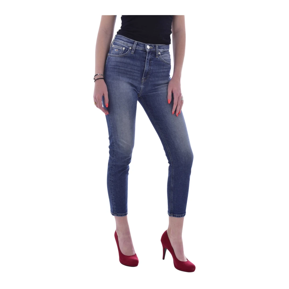 Tommy Jeans Cropped Jeans Blue Dames