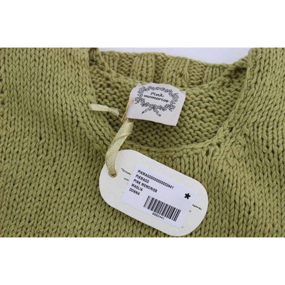 Pink Memories Groene mouwloze vesttrui Green Dames