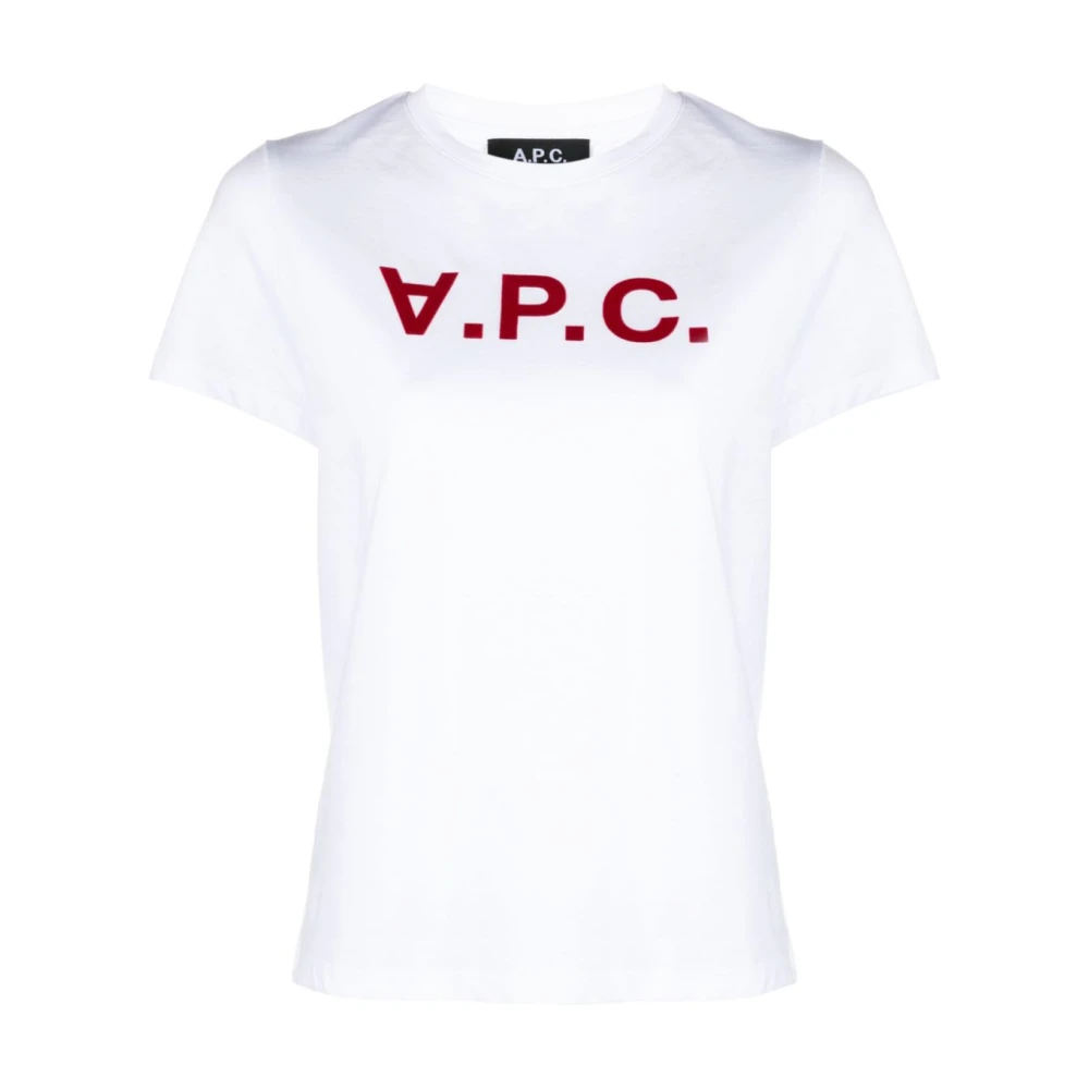 A.p.c. TAB Blanc Kleurrijke T-Shirt White Heren