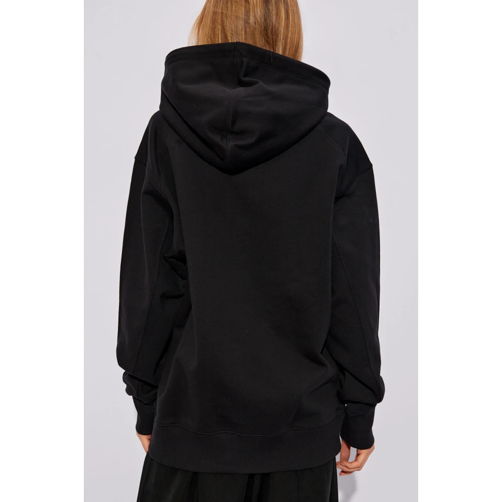 Y-3 Biologische katoenen hoodie Black Dames