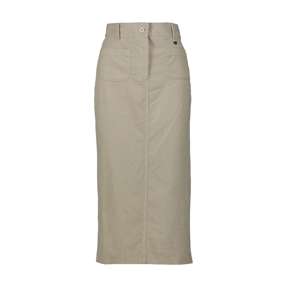 Amélie & Amélie Offwhite Rok Beige Dames