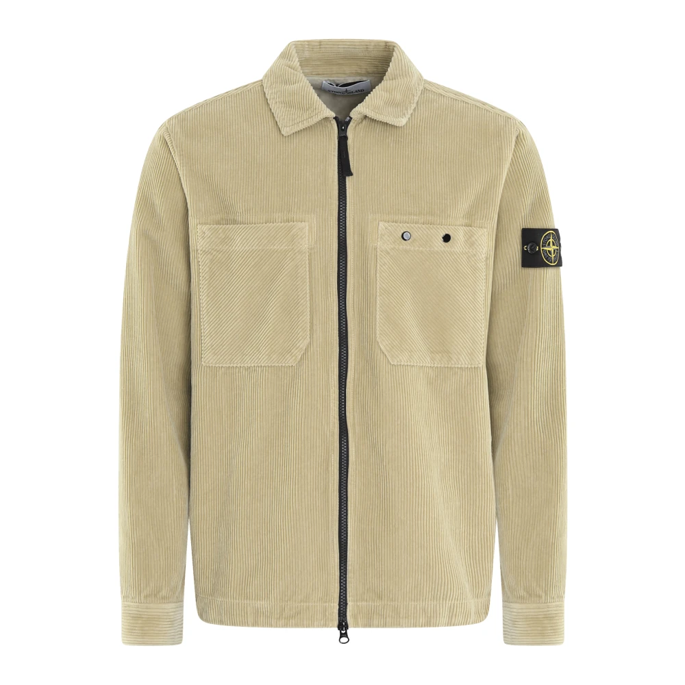 Stone Island Casual Overshirt Green, Herr