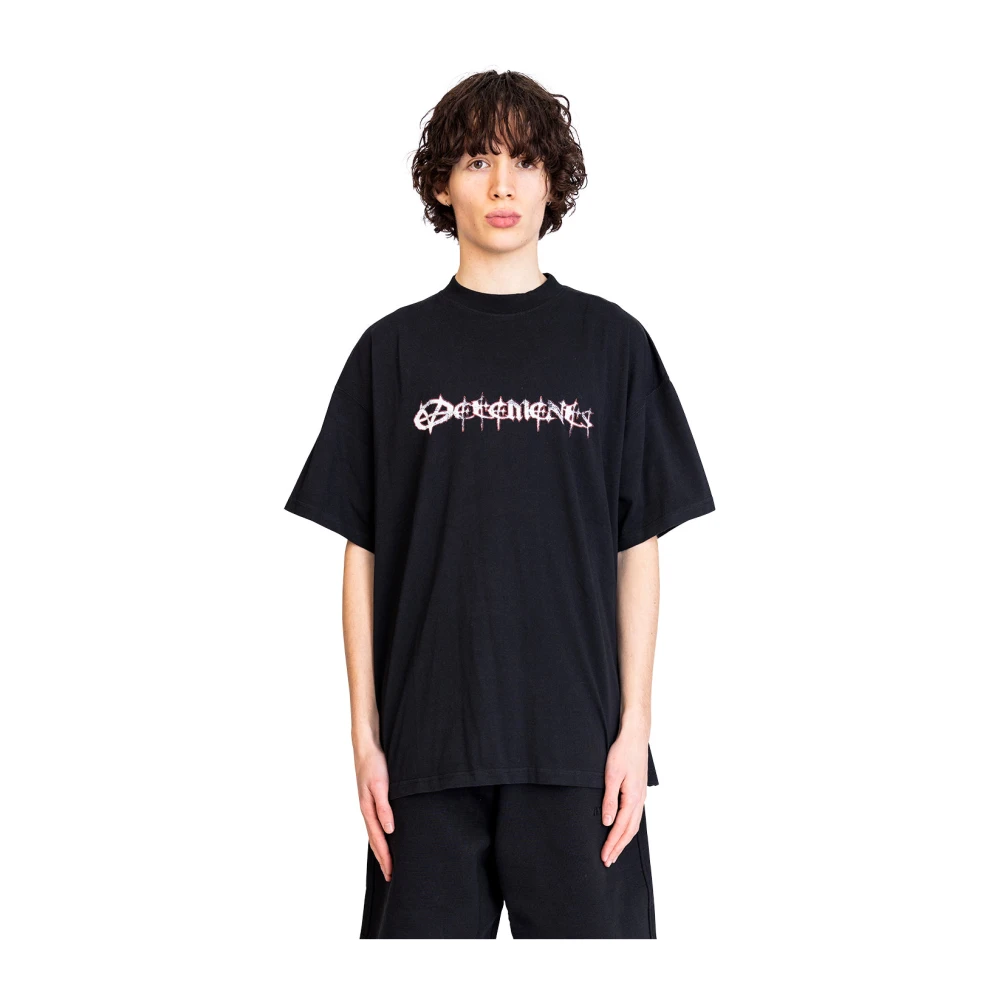 Vetements Zwarte Reaper Regular T-Shirt Black Heren