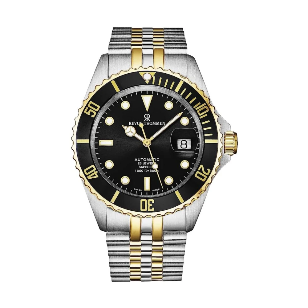 Revue Thommen Black Watches, Male, One Size, Diver