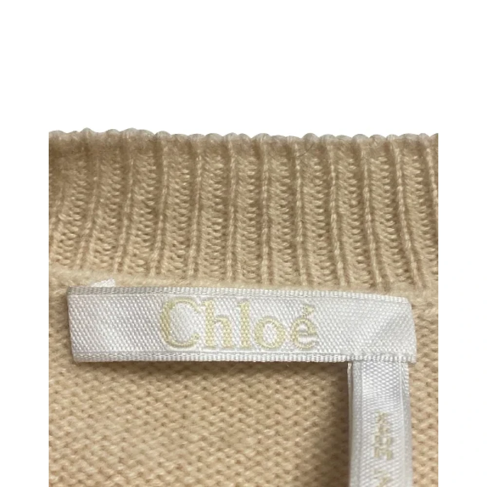 Chloé Pre-owned Cashmere outerwear Beige Dames
