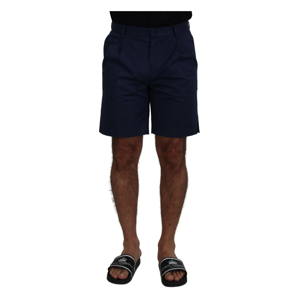 Dolce & Gabbana Men's Blue Elegant Chino Shorts Extra Small