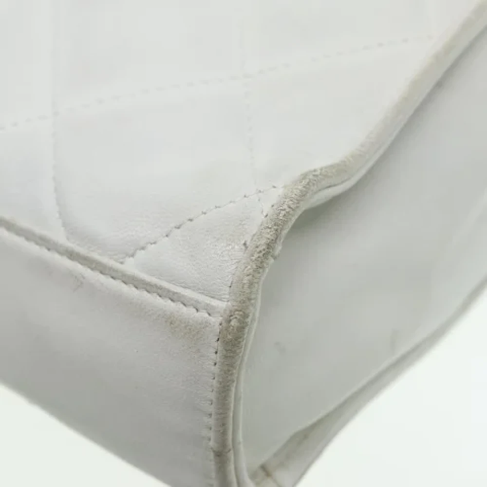 Chanel Vintage Pre-owned Leather chanel-bags White Dames