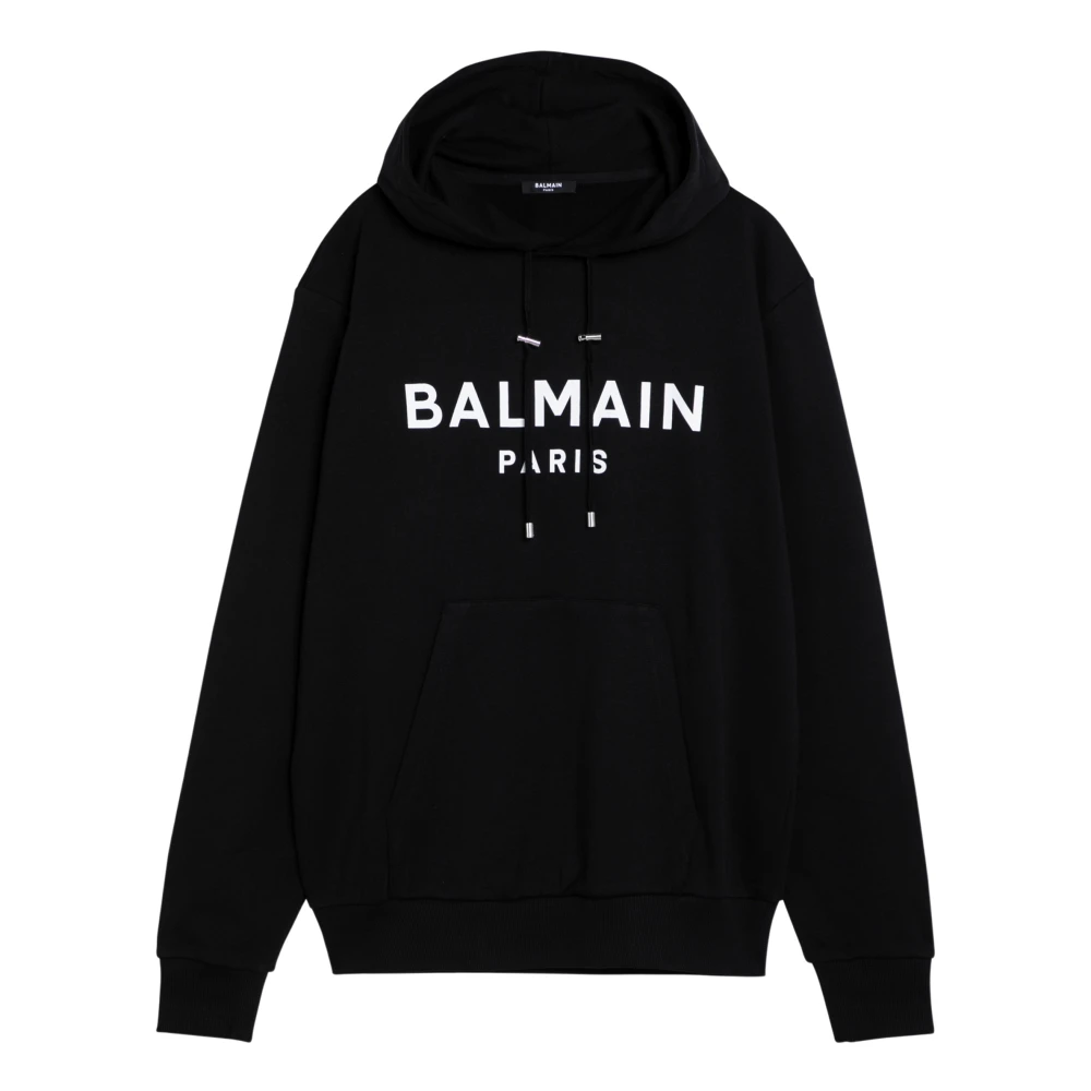 Balmain Hoodie Black Heren