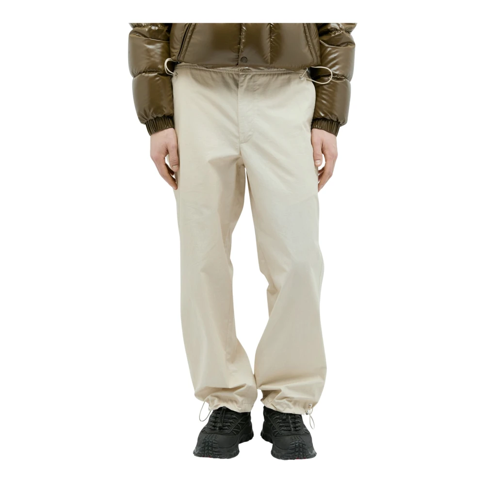 Moncler Poplin Trekkoordbroek Beige Heren