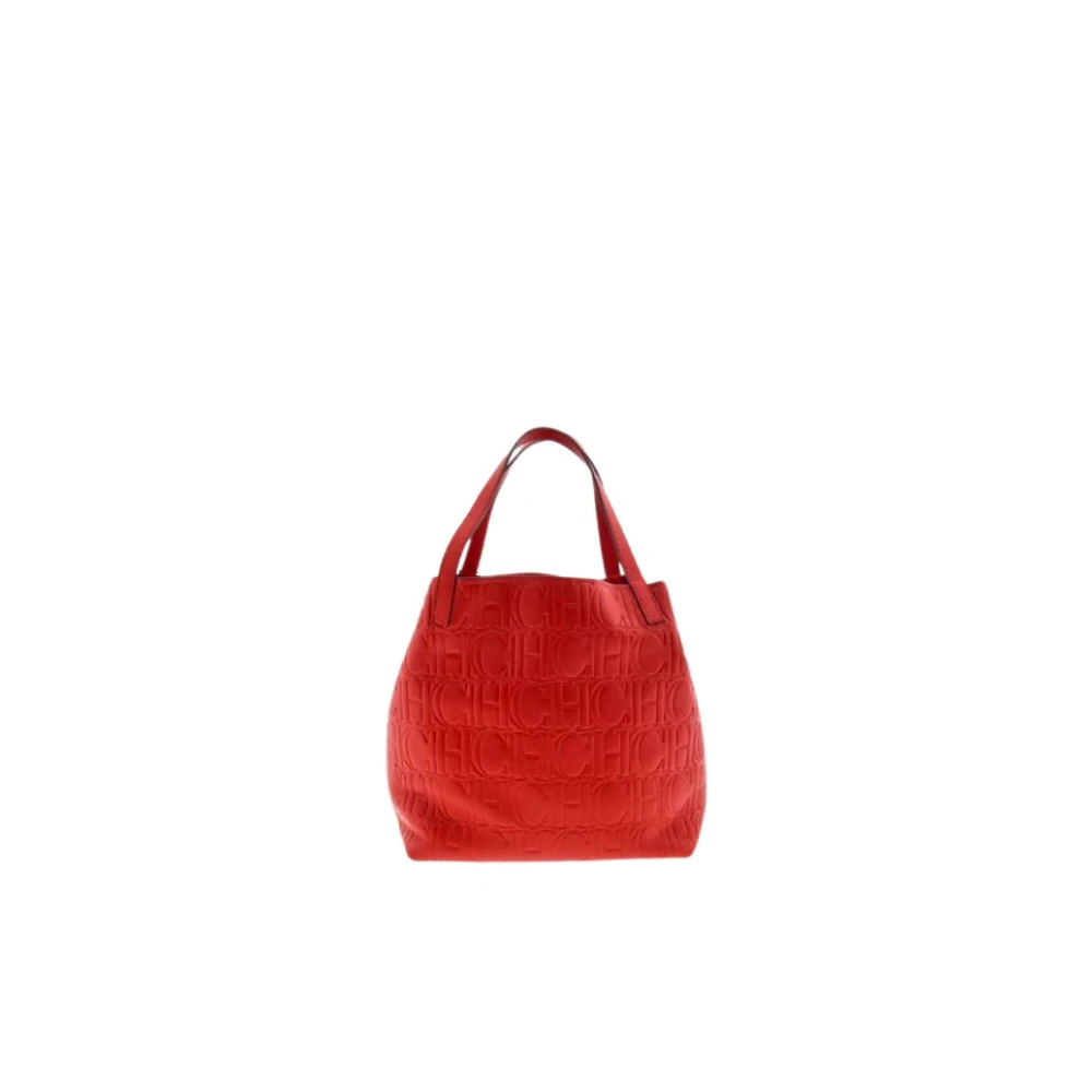 Carolina Herrera Matryoshka S Rode Getatoeëerde Tas Red Dames