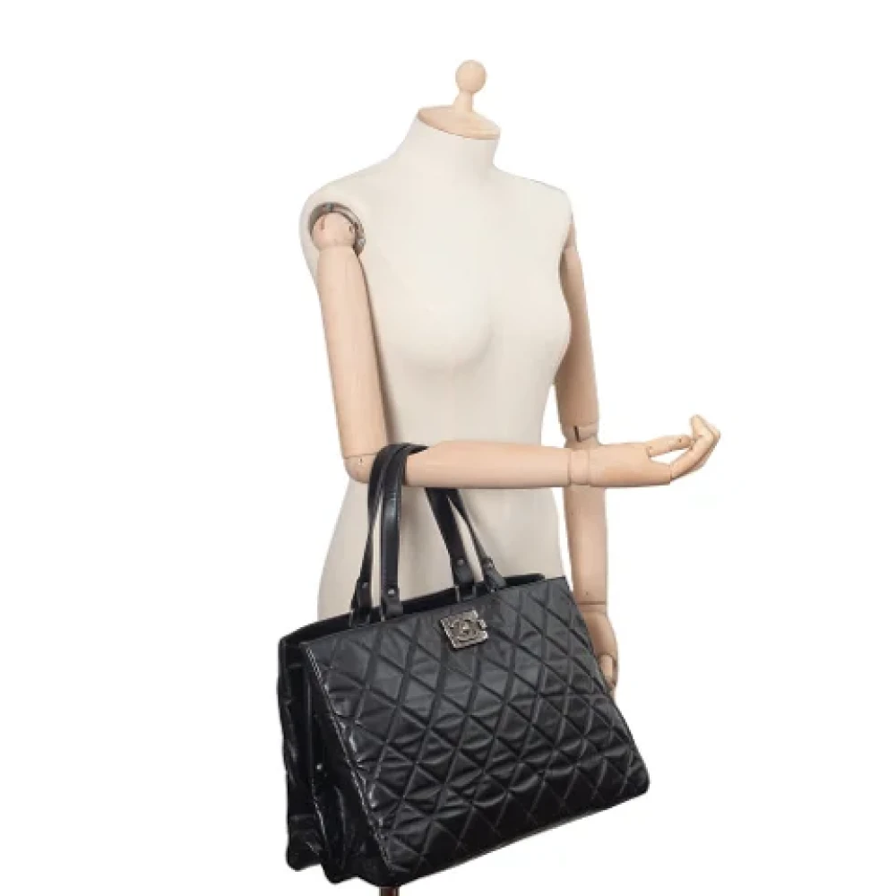 Chanel Vintage Pre-owned Leather chanel-bags Black Dames