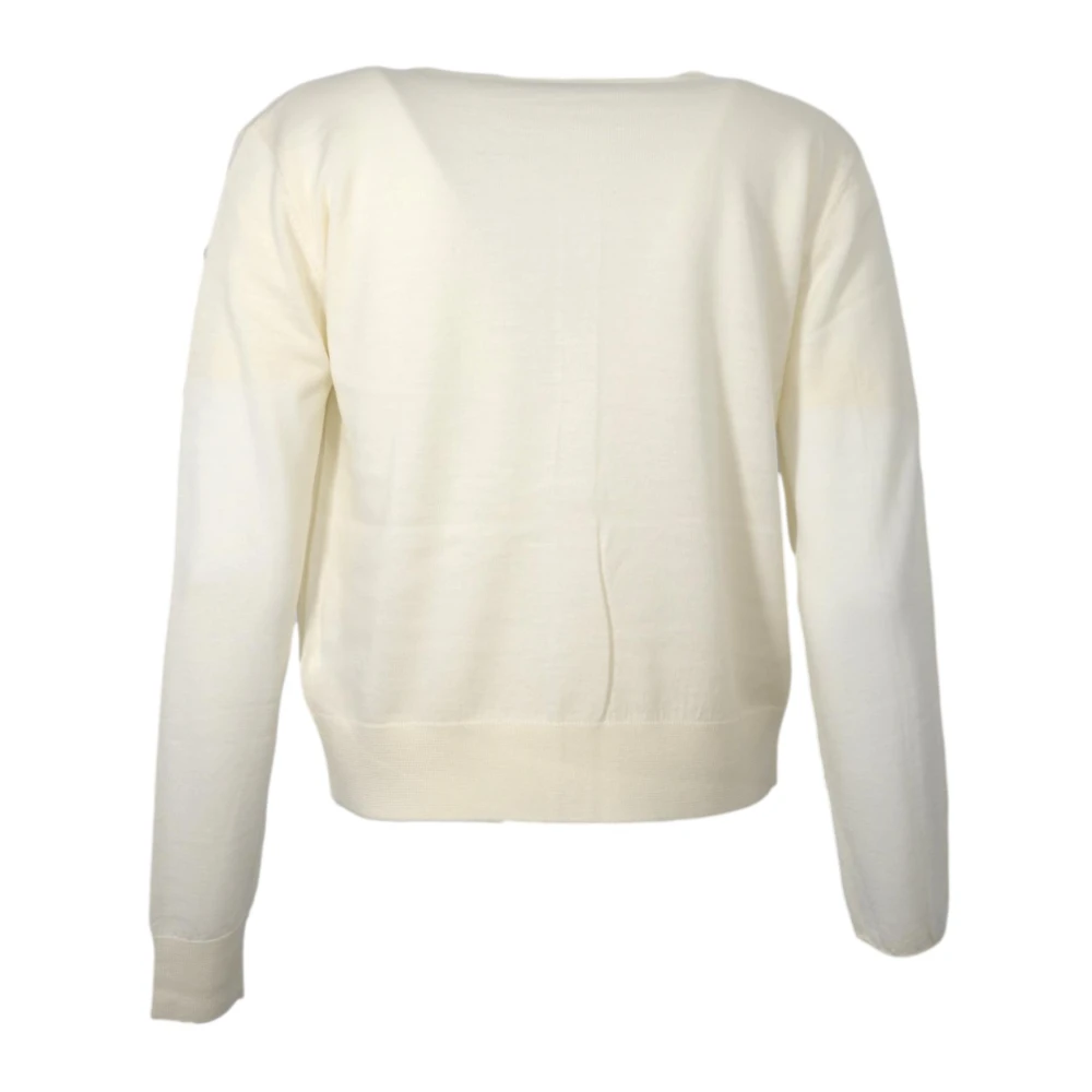 Kaos Open Gebreide Trui met Korte Mouw T-shirt Set Beige Dames